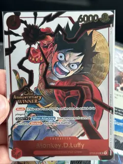 Op13 Pre Release Monkey D Luffy 3rd Anniversary Winner One Piece G2U - Image 1