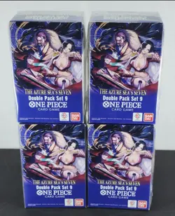 One Piece TCG: Double Pack Set 9 The Azure Sea's Seven - 1 Box - New - Sealed - Image 1