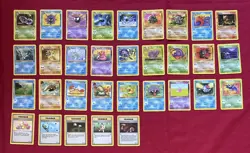 Fossil Set Pokemon Cards X32 Good-Excellent Condition Vintage (P17) - Image 1