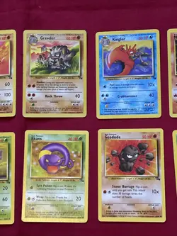 Fossil Set Pokemon Cards X32 Good-Excellent Condition Vintage (P17) - Image 5