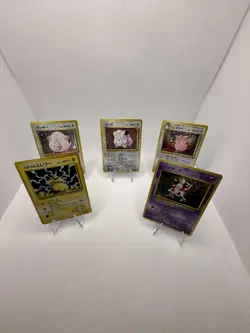 Vintage Japanese Pokemon Holo Lot of 5 Pokemon Cards-Clefairy W/Swirl Jpn Pokemo - Image 1