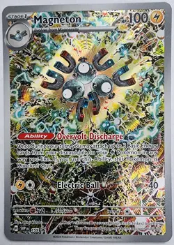 Pokemon Trading Card TCG Magneton Full Art Holo 159 Promo Nintendo 2024 NM/M - Image 1