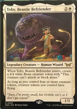 MTG Duskmourn #35 Toby Beastie Befriender Regular NM Magic The Gathering Card - Image 1