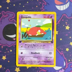 Pokemon Card 1st Edition Team Rocket Slowpoke 67/82 LP - Image 1