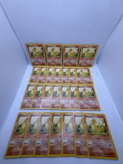 Charmander 46/102 Base Set Pokemon Card Lot of 25 WOTC Pokemon Cards (25) Count - Image 1