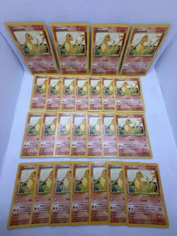 Charmander 46/102 Base Set Pokemon Card Lot of 25 WOTC Pokemon Cards (25) Count - Image 2