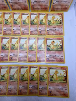 Charmander 46/102 Base Set Pokemon Card Lot of 25 WOTC Pokemon Cards (25) Count - Image 4