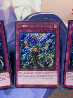 Infinite Impermanence Secret Rare Card RA01-EN075 25th Anniversary 1st Edition - Image 2