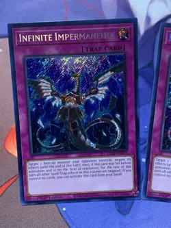 Infinite Impermanence Secret Rare Card RA01-EN075 25th Anniversary 1st Edition - Image 4
