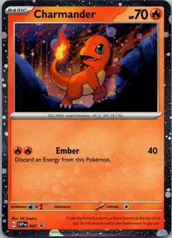 Charmander - (Cosmos Holo) Promo SV: Scarlet & Violet Promo Cards 047 NM - Image 1