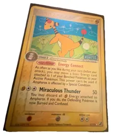 AMPHAROS 1/115 EX Unseen Forces REVERSE HOLO RH rare Pokemon TCG card - Image 1