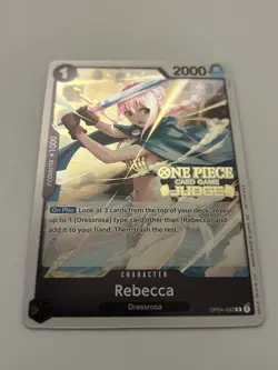 Rebecca (Judge Pack Vol. 6) OP04-092 One Piece Promotion Cards Foil - Image 1