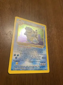 Pokemon TCG Blastoise Base Set Holo Unlimited Rare Card 2/102 - Image 2