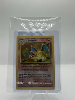 Pokemon Charizard 4/102 Base Set Holo Rare 120 HP English Card 1999 - Image 1