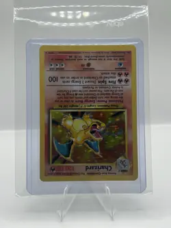 Pokemon Charizard 4/102 Base Set Holo Rare 120 HP English Card 1999 - Image 4