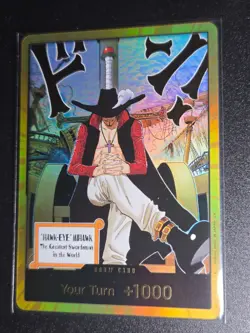 Don!! OP14 Dracule Mihawk GOLD Version - One Piece Card Game - Image 1