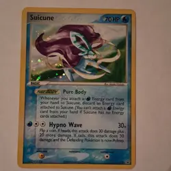 Pokemon Suicune Nintendo 030 Promo Holo 70HP Basic 2005 English TCG Card - Image 1