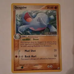 Pokemon Quagsire EX Unseen Forces 44/115 Reverse Holo Uncommon 80HP TCG Card - Image 1