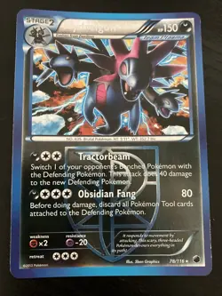 Hydreigon 78/116 - BW Plasma Freeze 2013 - Reverse Holo Rare Pokemon Card NM - Image 1