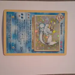 Pokemon Vaporeon Jungle 12/64 Holo Rare Unlimited Card Wizards of the Coast - Image 2
