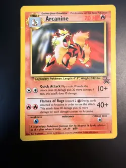 Arcanine #6 Non-Holo Black Star Promo Pokemon Card - Mp - Image 2