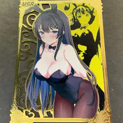 Goddess Story Gold METAL Card - NO Serial Number Mai Bunny Girl **READ** Error - Image 1