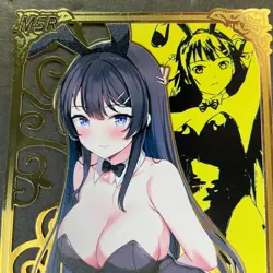 Goddess Story Gold METAL Card - NO Serial Number Mai Bunny Girl **READ** Error - Image 2