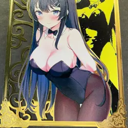 Goddess Story Gold METAL Card - NO Serial Number Mai Bunny Girl **READ** Error - Image 3