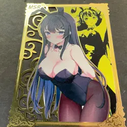 Goddess Story Gold METAL Card - NO Serial Number Mai Bunny Girl **READ** Error - Image 4