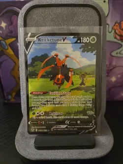 Kricketune V TG12/TG30 Trainer Gallery Ultra Rare Chilling Reign Pokemon Card NM - Image 1