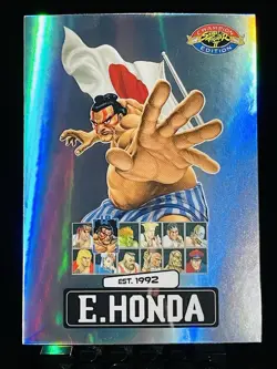 E Honda PSA Exclusive Promo Card street Fighter Champion Ed. With unsealed Pack - Image 1