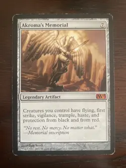 Akroma's Memorial Core Set 2013 M13 Regular Card LP 200/249 - Image 1