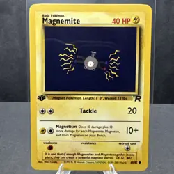 Magnemite Team Rocket 1st Edition 60/82 Pokemon TCG Vintage Card NM - Image 1