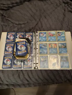 Pokemon Binder Lot Collection Of 199 Cards Illustration Rares Full Arts, Basics - Image 1