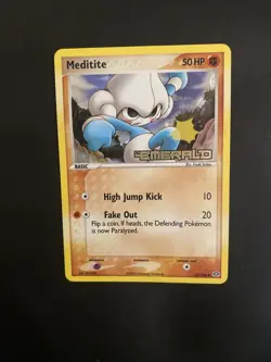 Meditate Holo 55/106 EX Emerald Pokemon Card - Image 1