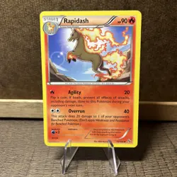 Pokemon TCG Rapidash XY Flashfire 15/106 Regular Uncommon Card LP-NM - Image 1