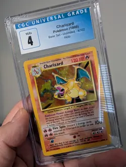 CGC 4 Charizard 1999 Base Set 4/102 Holo Pokemon Card - Image 3