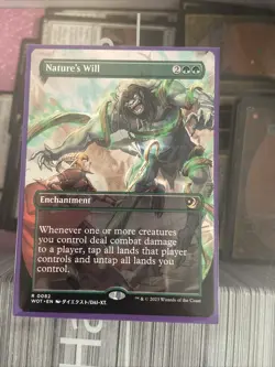 Nature's Will (Anime Borderless) Wilds of Eldraine: Enchanting Tales RARE MTG - Image 1