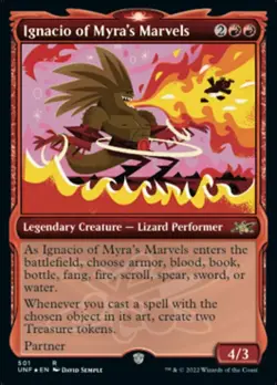 1x Ignacio of Myra's Marvels - Showcase - Galaxy Foil NM-Mint, English Unfinity - Image 1