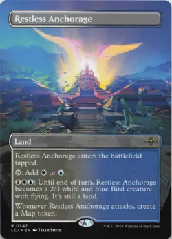 Restless Anchorage (Borderless) R The Lost Caverns of Ixalan 347 - LP MTG - Image 1