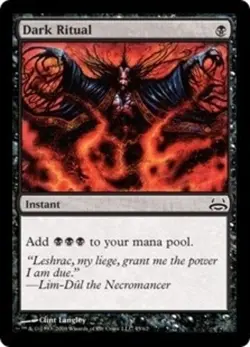 1x Dark Ritual Light Play MTG Magic - Kid Icarus - - Image 1