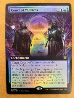 MTG 1x FOIL EXTENDED ART Court of Vantress 30 Wilds of Eldraine Magic the x1 NM - Image 1