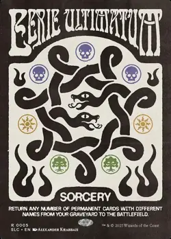 Eerie Ultimatum Encyclopedia of Magic #5 Secret Lair Non Foil MTG NM - Image 1