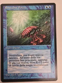 Mana Drain Italian Legends MtG Magic the Gathering NM Vintage from 1995 - Image 1