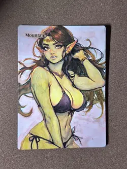 mtg altered art hand painted anime - Image 1