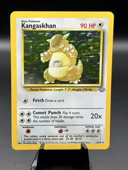 Pokemon Kangaskhan Holo Rare #5/64 1999 Unlimited Jungle LP - Image 1