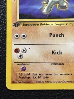 Pokemon Machop Common 1st Edition Team Rocket 59/82 MP - Image 4