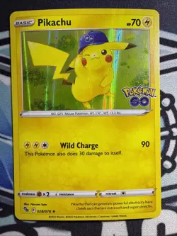 Pikachu 028/078 - Pokemon GO - NM Holo - Image 1