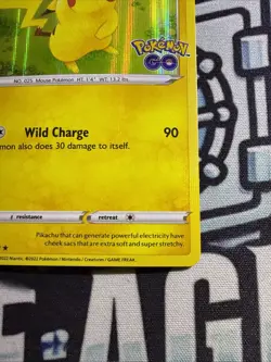 Pikachu 028/078 - Pokemon GO - NM Holo - Image 4