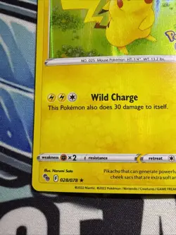 Pikachu 028/078 - Pokemon GO - NM Holo - Image 5